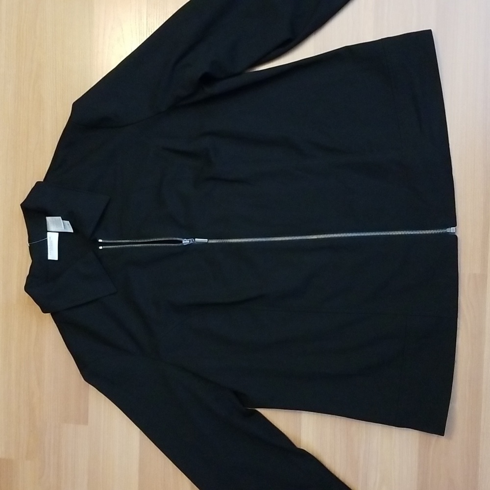 Liz Claiborne Woman Black Zip Front Jacket Size 16W